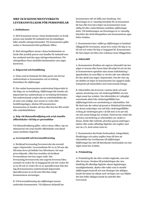 BÖ 2024:1 MRF och Konsumentverkets leveransvillkor för personbilar