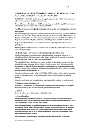 BÖ 2025:5 Särskilda villkor för försäljning av el från anvisat elhandelsföretag