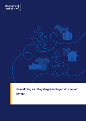 Granskning av uttagsbegränsningar vid spel om pengar