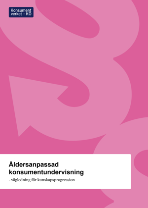 Åldersanpassad konsumentundervisning - vägledning för kunskapsprogression