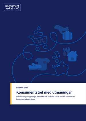 Rapport 2025:1 Konsumentstöd med utmaningar