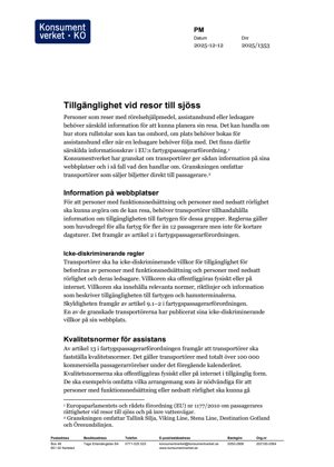 Tillgänglighet vid resor till sjöss